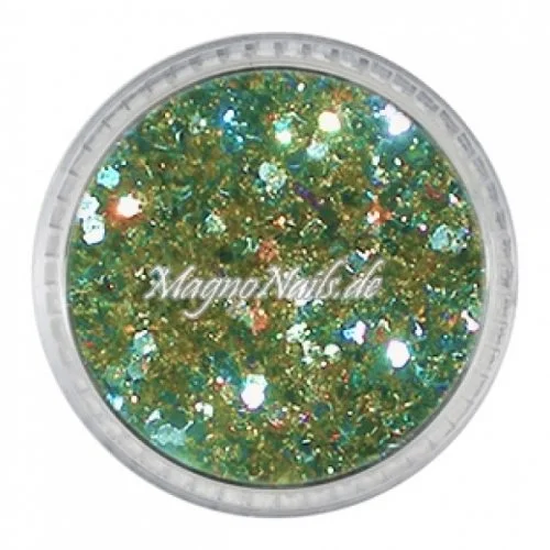 Nail Art Mix Glitterpuder apfelgrün metallic Nägel Nails Nailart Nageldesign Nagel Glitzer Pailetten