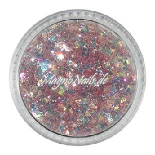 Nail Art Mix Glitterpuder altrosa metallic Nägel Nails Nailart Nageldesign Nagel Glitzer Pailetten