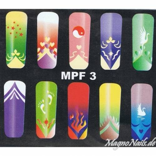 Preview: MPF 3 Airbrush Schablone