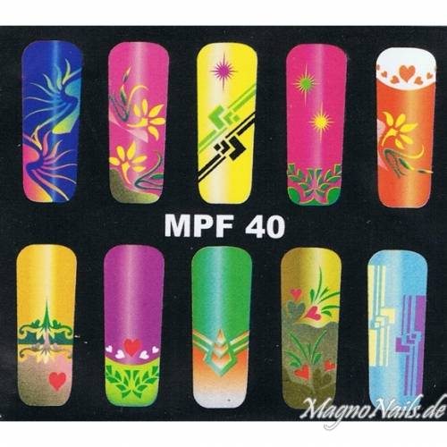 Preview: MPF40 Airbrush Schablone