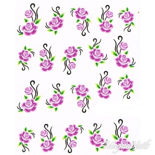 2D Nail Art One Stoke Sticker