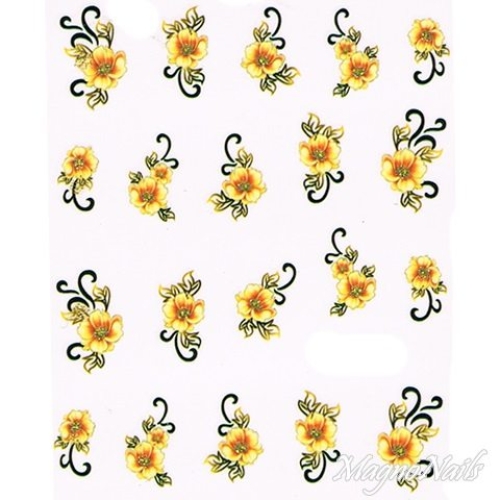 2D Nail Art One Stoke Sticker
