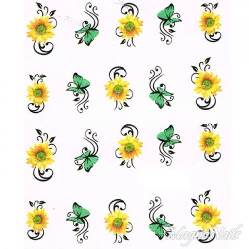 2D Nail Art One Stoke Sticker