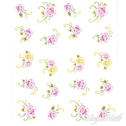 2D Nail Art One Stoke Sticker