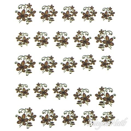 2D Nail Art One Stoke Sticker