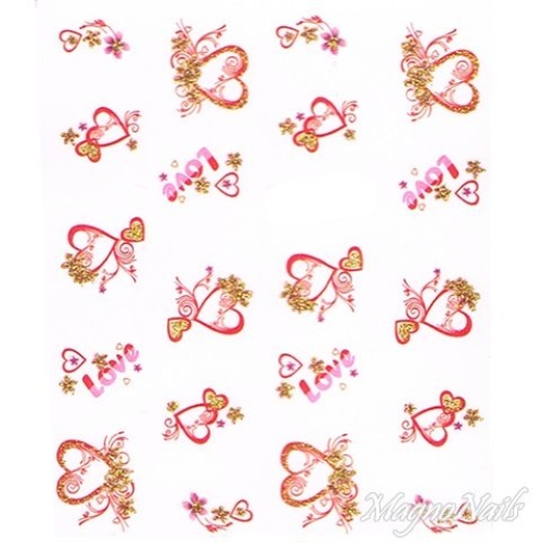 2D Nail Art One Stoke Sticker