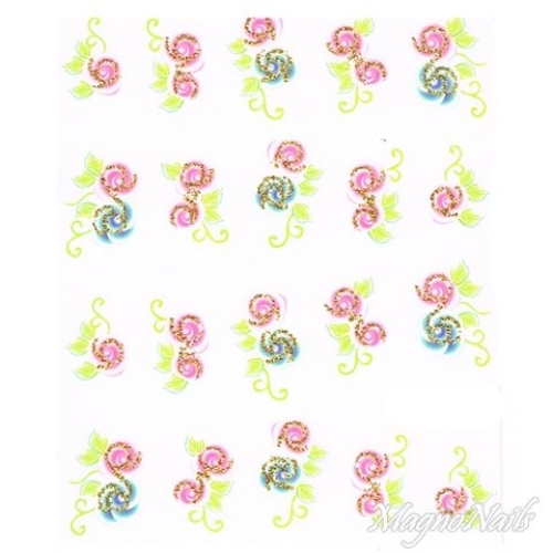 2D Nail Art One Stoke Sticker