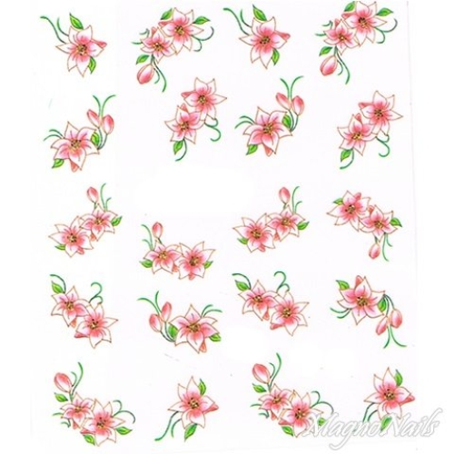 2D Nail Art One Stoke Sticker
