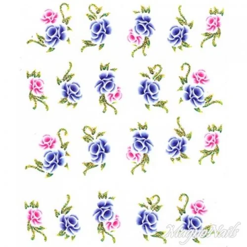 2D Nail Art One Stoke Sticker