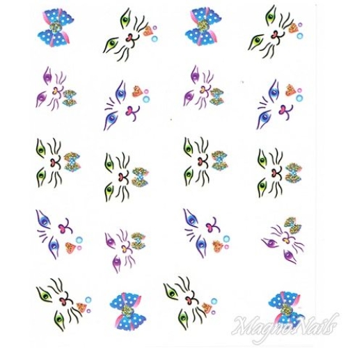 2D Nail Art One Stoke Sticker