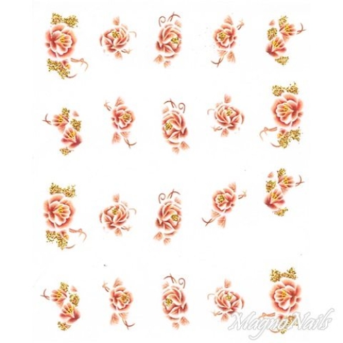 2D Nail Art One Stoke Sticker