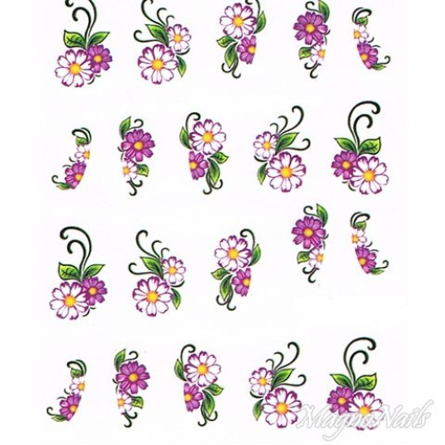2D Nail Art One Stoke Sticker