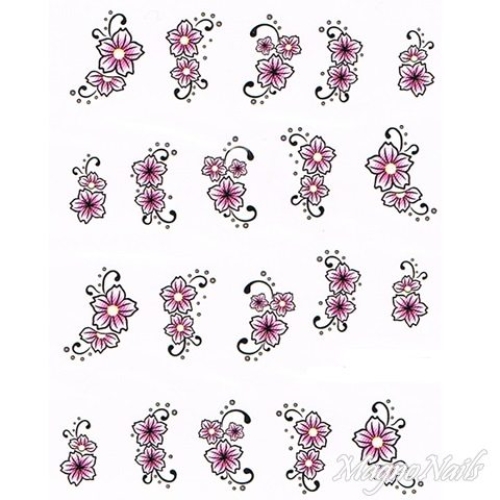 2D Nail Art One Stoke Sticker