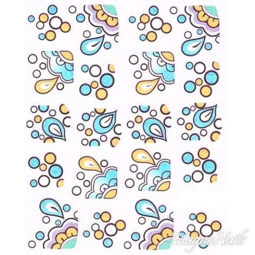 2D Nail Art One Stoke Sticker