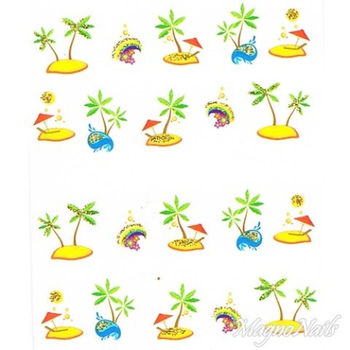 2D Nail Art One Stoke Sticker