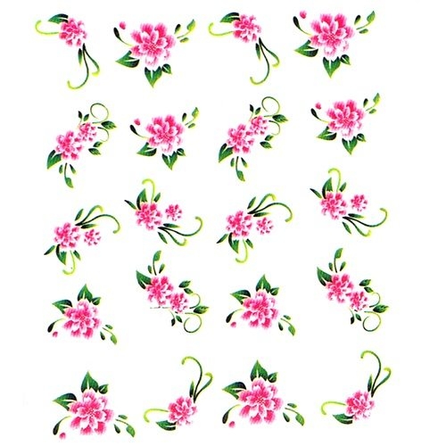 2D Nail Art One Stoke Sticker