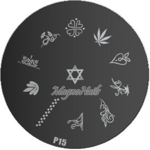 Nail Stamping Schablone P15