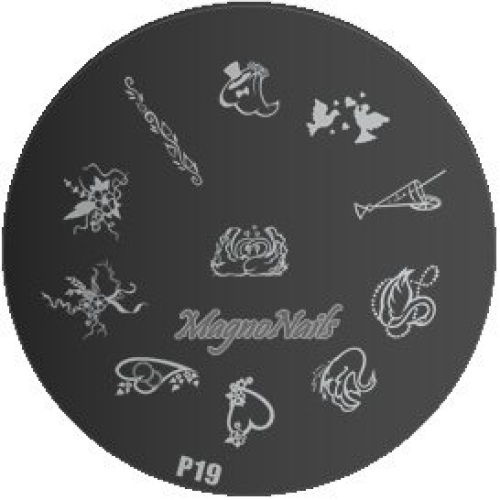 Nail Stamping Schablone P19