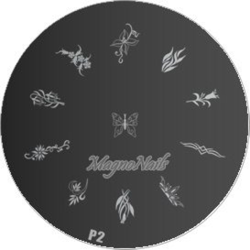 Nail Art Stamping Schablone P 2