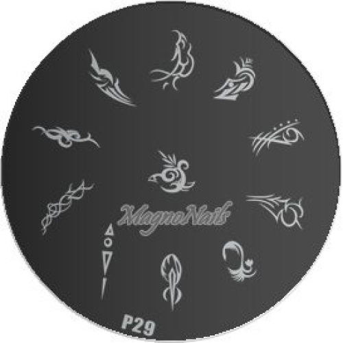 Nail Stamping Schablone P29