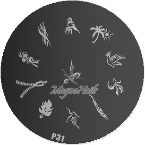 Nail Stamping Schablone P31