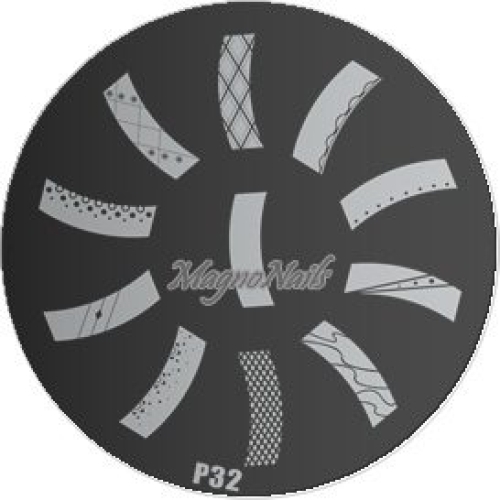 Nail Stamping Schablone P32