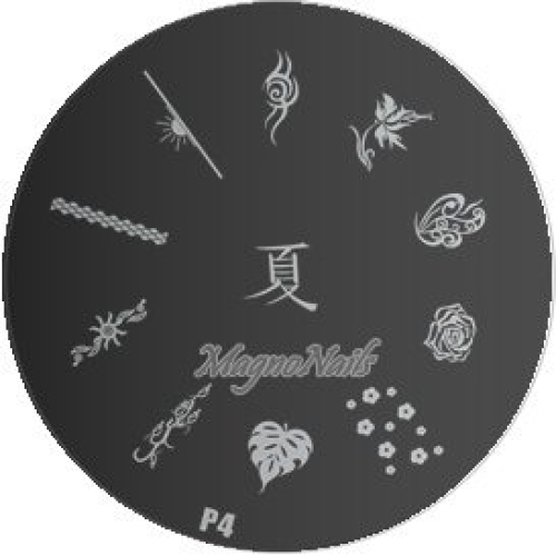 Nail Stamping Schablone P4