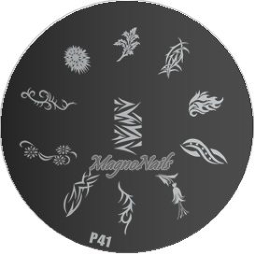 Nail Stamping Schablone P41