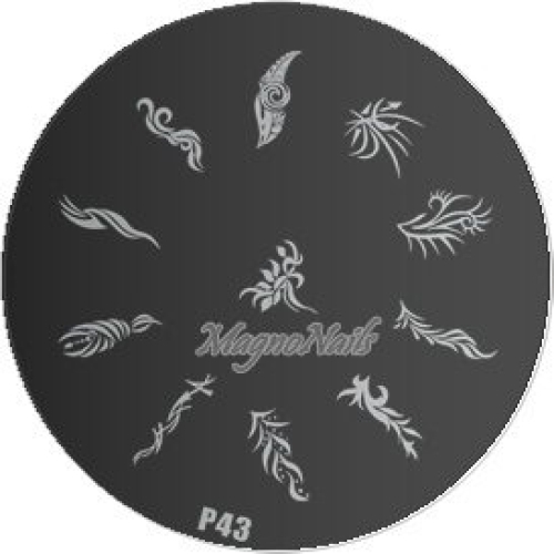 Nail Stamping Schablone P43