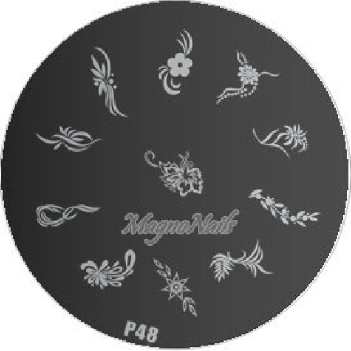 Nail Stamping Schablone P48