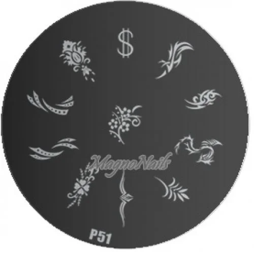 Nail Stamping Schablone P51