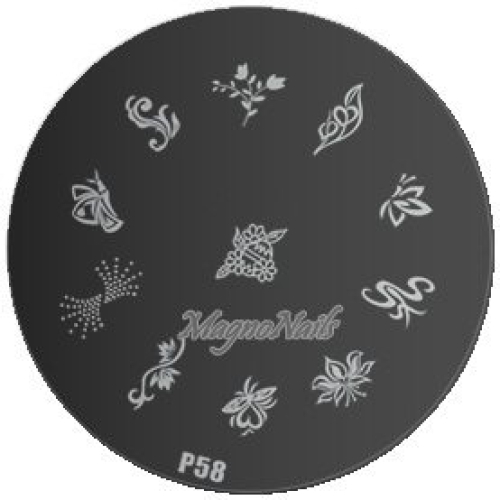 Nail Stamping Schablone P58