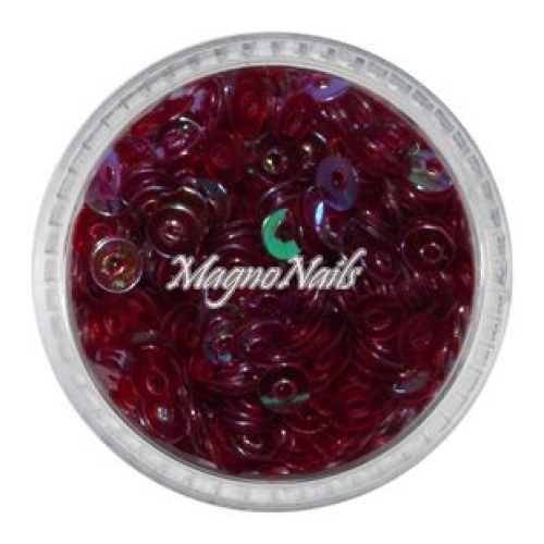 Nail Art Pailetten rund dunkelrot Nägel Nails Nailart Nageldesign Nagel GlitzerPailetten