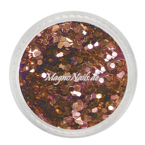 Nail Art Pailetten kupfer metallic 1mm Nägel Nails Nailart Nageldesign Nagel GlitzerPailetten
