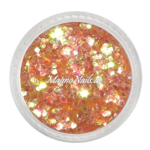 Nail Art Pailetten lachs 1mm Nägel Nails Nailart Nageldesign Nagel GlitzerPailetten