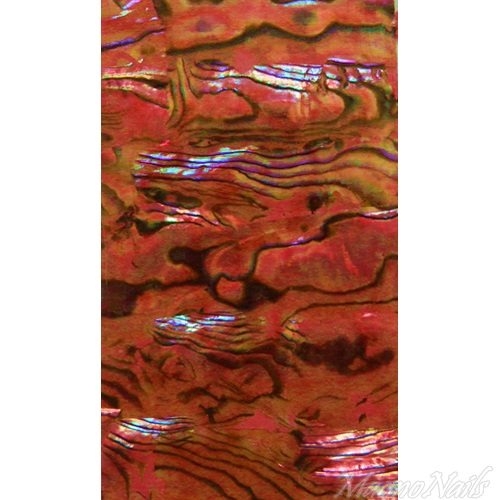 Mother of Pearl - Designer Perlmutt Sticker feuerrot Nail Nagelstudio Nägel Nailart Nail art