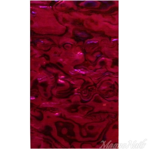 Mother of Pearl - Designer Perlmutt Sticker rubinrot Nail Nagelstudio Nägel Nailart Nail art