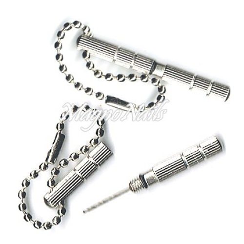 Nail Art Piercing Bohrer silber fein Nägel Nails Nailart Nageldesign 