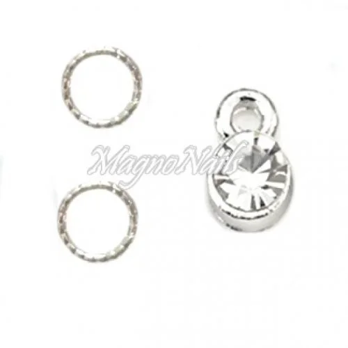 Nail Piercing rund Nageldesign Nägel Schmuck Nails 