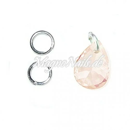 Nail Piercing Tropfen - beige Nageldesign Nägel Schmuck Nails 