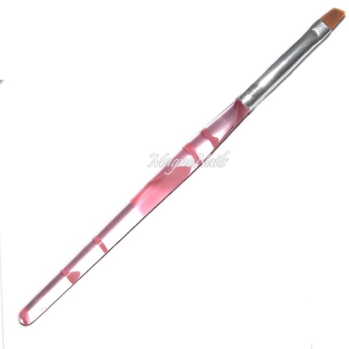 Designer Pinsel für Modellage Gr. 4 schräg Nageldesign Nägel Nail