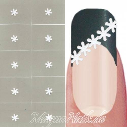 Nail Art Schablone - Nagellack Sticker Airbrush Nail Aufkleber selbstklebend