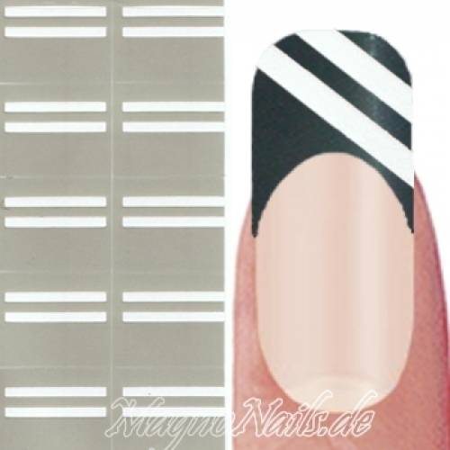Nail Art Schablone - Nagellack Sticker Airbrush Nail Aufkleber selbstklebend
