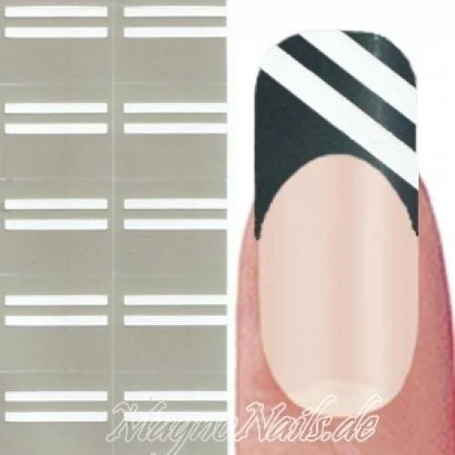 Nail Art Schablone - Nagellack Sticker Airbrush Nail Aufkleber selbstklebend