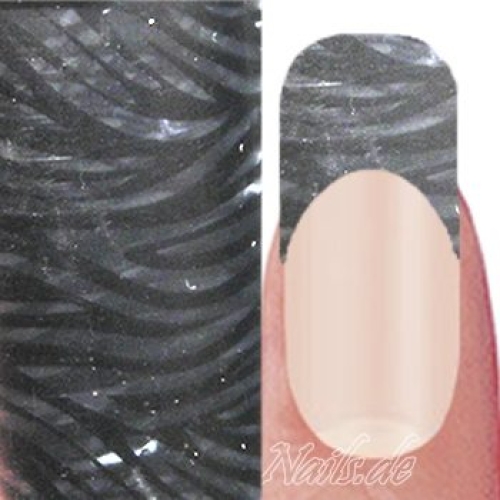 Nail Art Transfer Folie 1,5m - Nail Foil - Silver Tiger Nagelfolie Nageldesign Folie Tranferfolie Nailart
