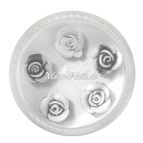 3D Einlegemotive - Gummi Soft Rosen anthrazit