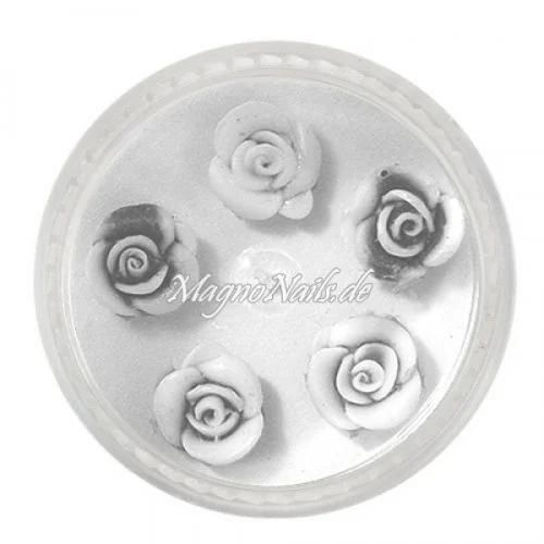 3D Einlegemotive - Gummi Soft Rosen anthrazit
