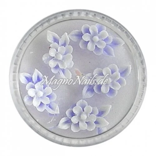 3D Einlegemotive - Gummi Soft Blumen flieder