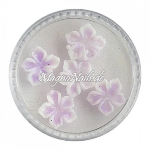 3D Einlegemotive - Gummi Soft Blumen flieder