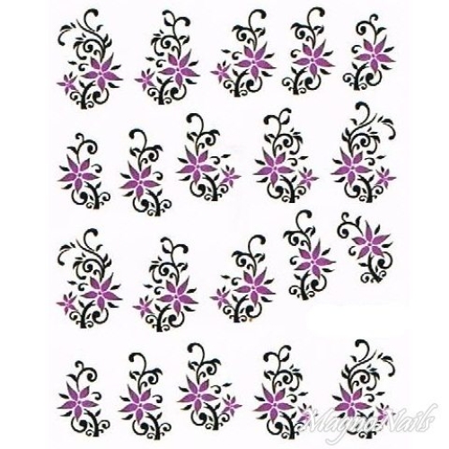 2D Nail Art One Stoke Sticker
